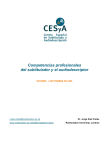 Competencias Profesionales del Subtitulador y el