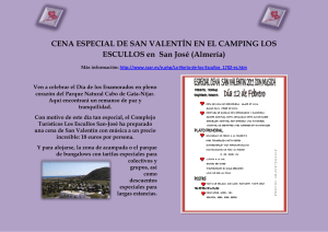 CENA ESPECIAL DE SAN VALENTÍN EN EL CAMPING