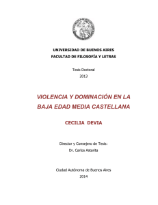 violencia y dominación en la baja edad media castellana