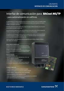 Interfaz de comunicación para BACnet MS/TP