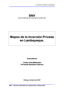 ESTUDIO INVERSION PRIVADA LAMBAYEQUE