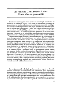 pdf El Vaticano II en América Latina. Veinte años de posconcilio