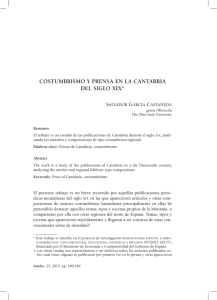 pdf Costumbrismo y prensa en la Cantabria del siglo XIX / Salvador
