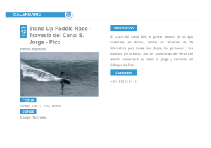 Stand Up Paddle Race - Travesía del Canal S. Jorge
