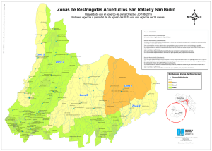 Zonas de Restringidas Acueductos San Rafael y San Isidro