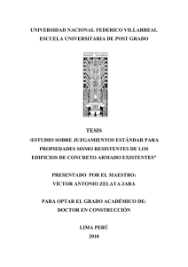 Estudio sobre juzgamentos estándar para