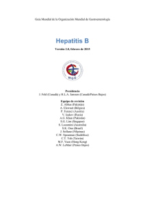 Hepatitis B. - World Gastroenterology Organisation