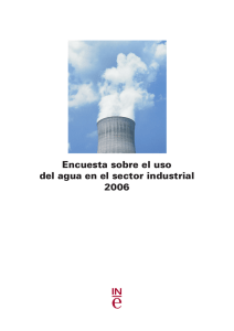 Encuesta sobre el uso del agua en el sector industrial 2006