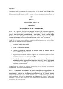Ley Nº 12.297 - Ministerio de Seguridad Provincia de Buenos Aires