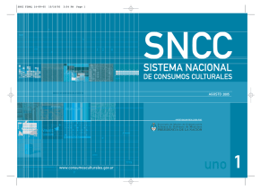 SNCC Sistema Nacional de Consumos Culturales