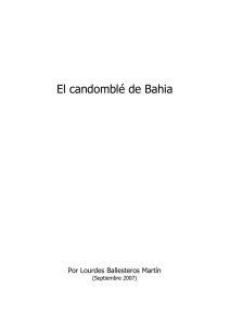 El candomblé de Bahia - Asociación de Estudios Antropológicos de