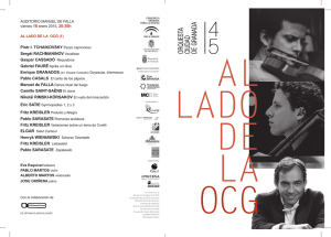 AL LADO DE LA OCG - Orquesta Ciudad de Granada
