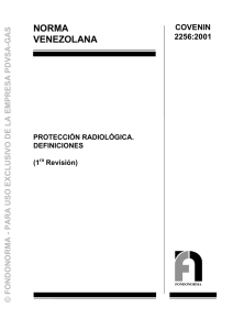 2256-2001 Proteccion radiologica. Definiciones