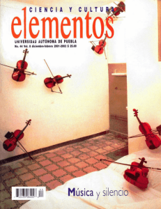 Número completo  - Revista Elementos, Ciencia y Cultura