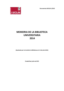 Año 2014 - Biblioteca - Universidad de Castilla