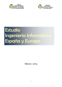 Estudio Ingeniería Informática. España y Europa