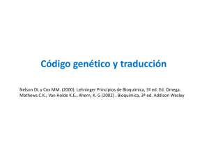 Código genético y traducción