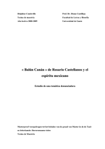 « Balún Canán » de Rosario Castellanos y el espíritu mexicano