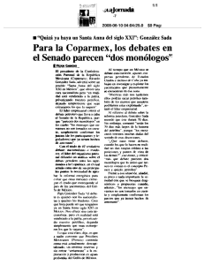 Para la Coparmex, los debates en el Senado parecen "dos monólogos