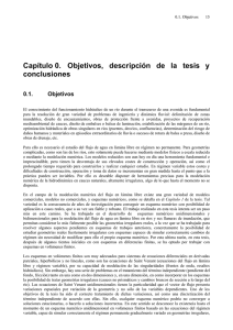 Capítulo 0. Objetivos, descripción de la tesis y conclusiones