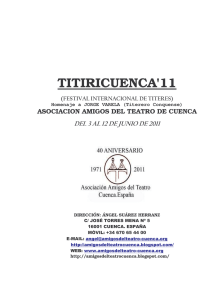 dosier titiricuenca - Teatro Auditorio de Cuenca