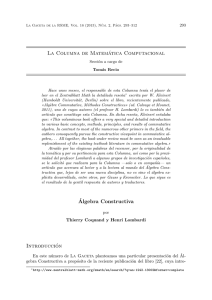 La Columna de Matemática Computacional - Henri Lombardi