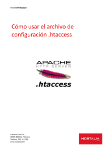 Cómo usar el archivo de configuración .htaccess