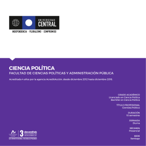 ciencia política - Universidad Central de Chile