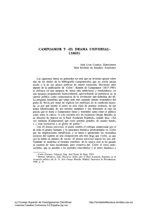 Campoamor y «El drama universal» (1869)