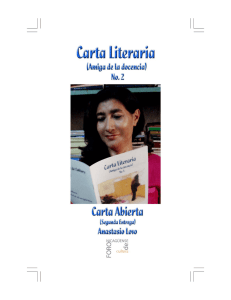 Carta Literaria No. 2 - Foro Nicaragüense de Cultura