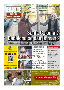 Santa Coloma y Badalona se dan la mano Santa Coloma y