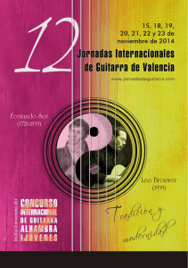 Catálogo en pdf - Jornadas Internacionales de Guitarra de Valencia