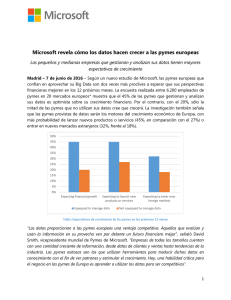 Microsoft revela cómo los datos hacen crecer a las pymes europeas