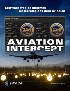 Software web de informes meteorológicos para aviación