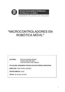 microcontroladores en robótica móvil