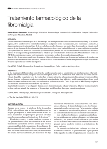Tratamiento farmacológico de la fibromialgia