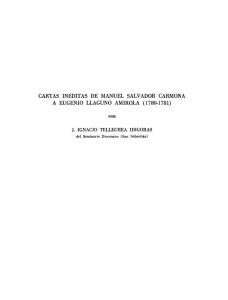 Cartas inéditas de Manuel Salvador Carmona a Eugenio Llaguno
