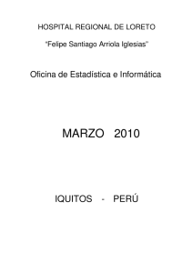 MARZO 2010 - hospital regional de loreto