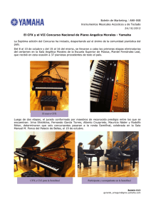 El CFX y el VII Concurso Nacional de Piano Angelica Morales