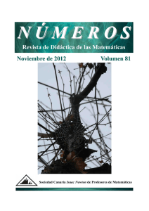 Revista de Didáctica de las Matemáticas Noviembre de 2012