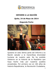 2014-15-24 INFORME A LA NACIÓN