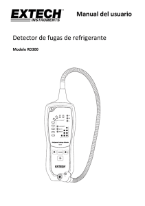 Manual del usuario Detector de fugas de refrigerante
