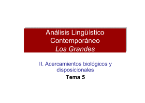 Análisis Lingüístico Contemporáneo Los Grandes Análisis