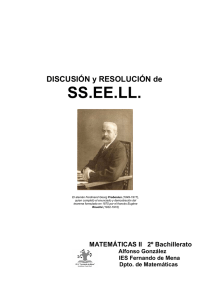 Sistemas de ecuaciones lineales - Página web de Alfonso González