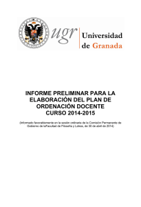 informe preliminar para la elaboración del plan de ordenación