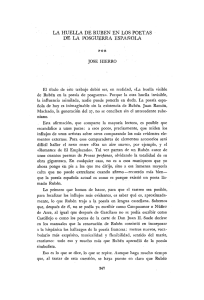 pdf La huella de Rubén en los poetas de la posguerra española
