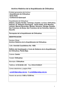 Archivo Histórico de la Arquidiócesis de Chihuahua