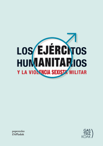 Los ejércitos humanitarios y la violencia sexista militar