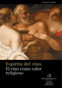 Espíritu del vino. El vino como valor religioso