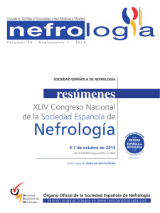 Resúmenes - Revista Nefrologia